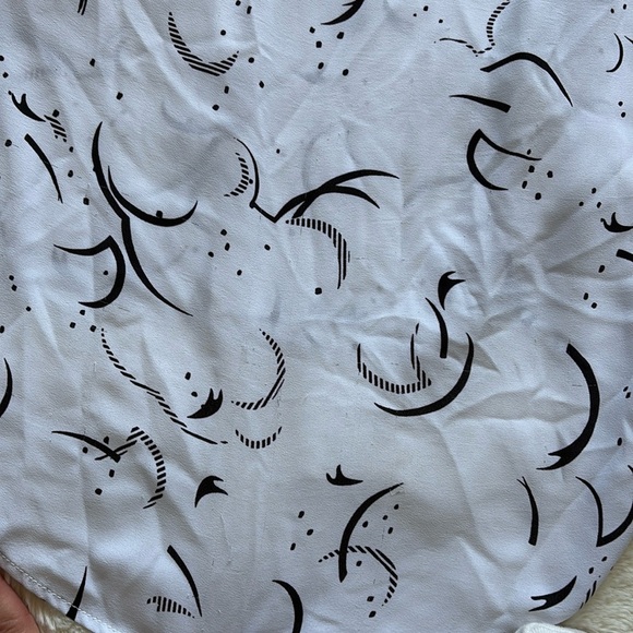 Reitmans White And Black Long Sleeve Button up Small - Picture 10 of 11